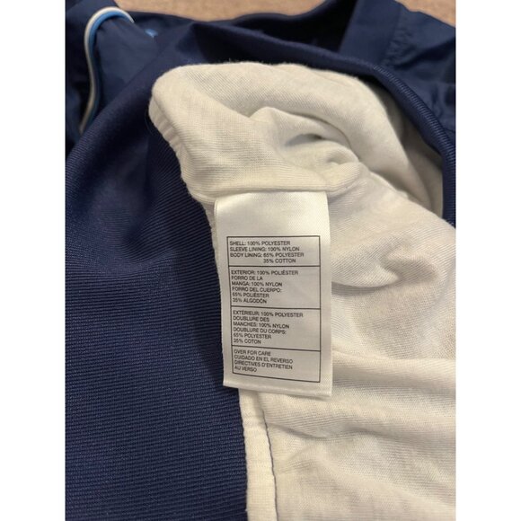 Vtg Carolina Tar Heels Navy Pullover Windbreaker Sz Large Team Edition Apparel - Picture 7 of 10